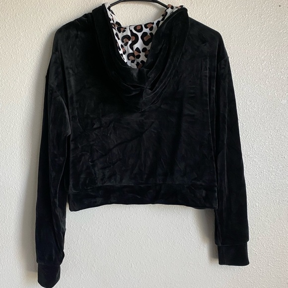 Buc-ee’s Zip Up Hoodie Jacket - Black & Leopard - Size Small Bucee - Picture 6 of 8